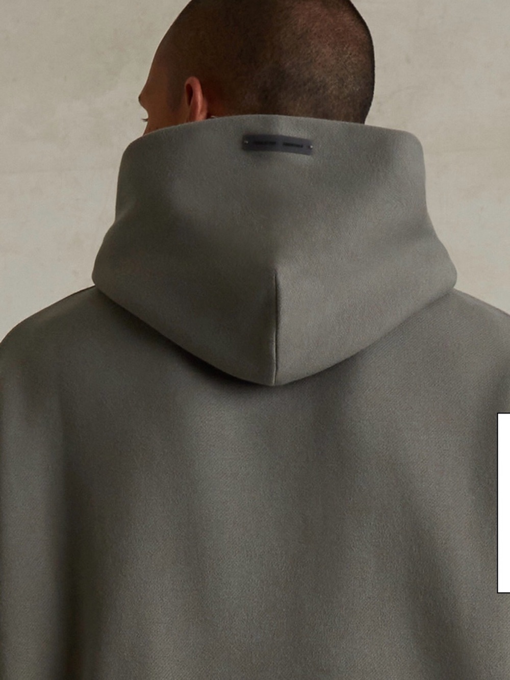 NWT Fear of God ESSENTIALS Moss '90s Fit Fleece Hoodie XS - Picture 5 of 8